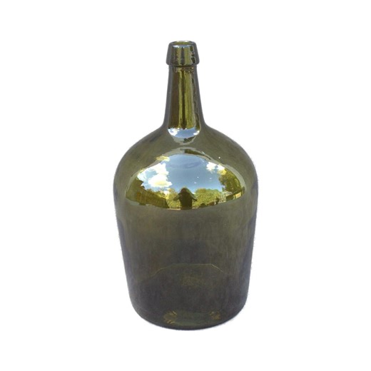 Authentic Vintage Dame Jeanne Green Glass Bottle 14.5" Beautiful 37 Cm Home Farmhouse Decor Drop Shaped Bottle Flower Vase Demijohn Heirloo - Etsy