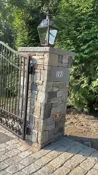 Wrought iron garden gate installation #gate #irongate #wroghtirongate #custom #drivewaygate #diy