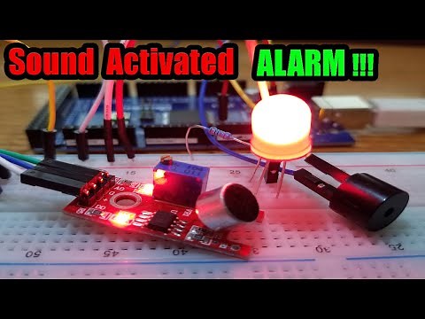 How To Make A Sound Activated Alarm Using Arduino and An Active Buzzer (a DIY electronic set up)