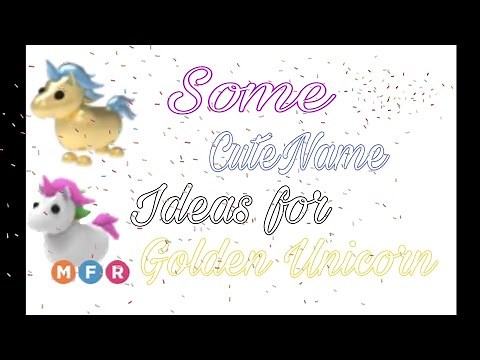 🦄Some cute name ideas for your golden unicorn in Adopt me!🦄 Pet Name Series - 1🐶 《Strawberry Queen》