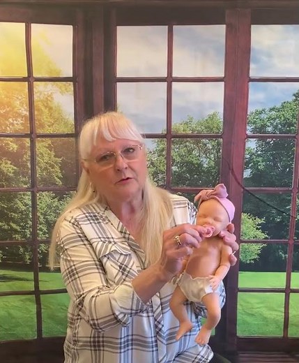 Paradise Galleries Full Silicone Baby Rosie with Artist Pat Moulton