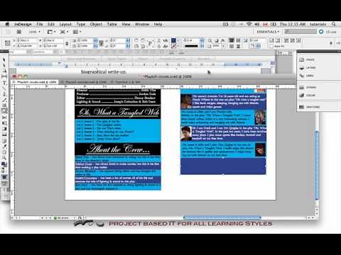 How to Produce a Playbill Using InDesign