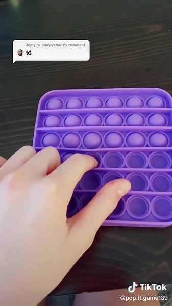 Purple pop it on TikTok