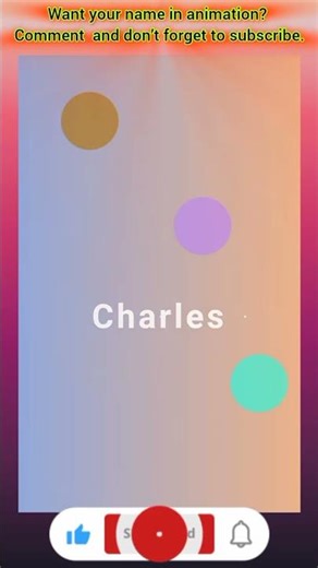 👉Charles Name Animation 🔥 | HTML CSS Name Animation#explore#viral#trending#shortsfeed#foryou