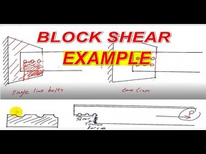 10- Block Shear Example | شرح مثال على بلوك شير | #Steel_Structures