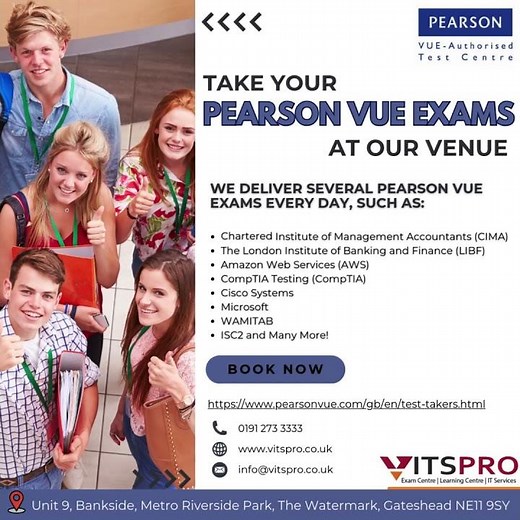 Get Certified with Pearson VUE | Top IT & Professional Exams Available Daily! 📚✅