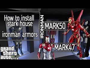 HOW TO INSTALL IRONMAN HOUSE&INFINITY WAR ARMOR FULL TUTORIAL w/ GAMEPLAY l GTA V MODS