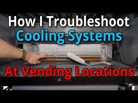 How to troubleshooting drink vending machine's cooling system while on location