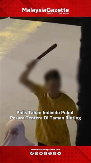 148K views · 289 reactions | Gara-gara menegur seorang pemuda yang membuat bising dengan ekzos keretanya, seorang pesara tentera dipukul dengan kayu dalam kejadian di Taman Rinting di sini kelmarin. Susulan itu sepasukan anggota dari Bahagian Siasatan Jenayah Daerah Seri Alam menangkap seorang lelaki berusia 26 tahun di kawasan Masai pada pukul 4.10 petang #sharERA Kredit @malaysiagazette | ERA (Malaysia) | Facebook