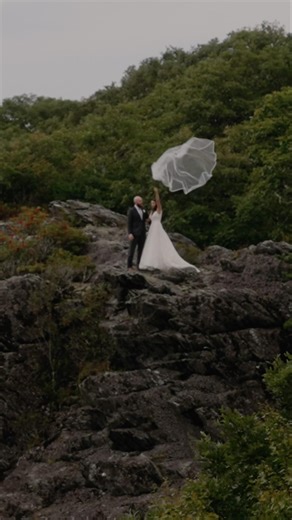 Bride loses her veil 😳😱