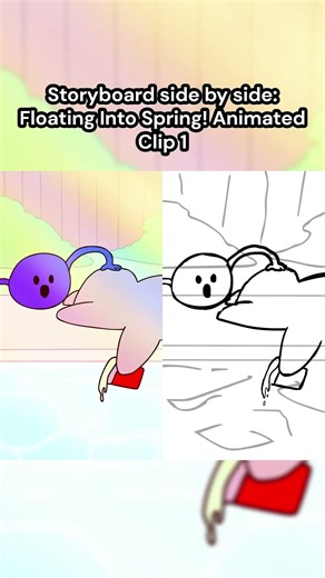 Storyboard side by side | Floating Into Spring! Animated Clip 1