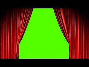 Red curtains open and close with green screen || Red Curtains Open Green Screen