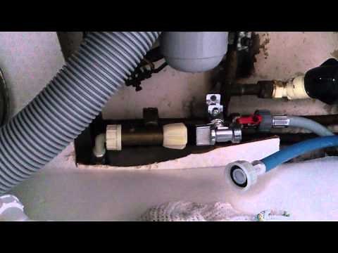 How to fit install a self cutting washing machine tap