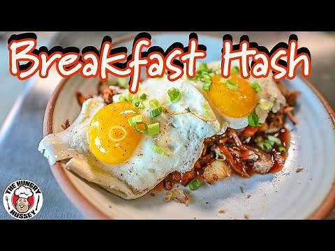 Breakfast Pulled Pork, Potatoe, Egg Hash on the Blackstone Griddle