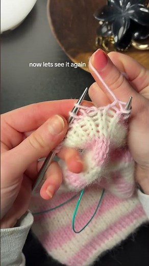How to undo a knit row #knitting #knit #strikk #knittingpattern