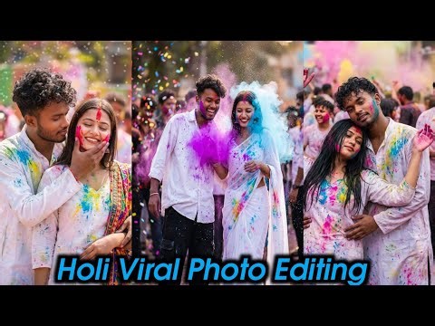 Holi Photo Editing 2026 🎨 | Google Gemini AI Se Color Splash Photo Kaise Banaye (Full Tutorial)