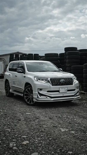 White Toyota Land Cruiser Prado 🔥 | Luxury SUV #automobile #luxury #luxurycarshub