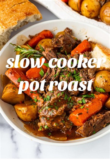 The BEST slow cooker pot roast! I’ve always found it hard to make a flavorful pot roast in my crockpot, but I think I FINALLY nailed it! 😍 This one is ultra flavorful and super fall-apart tender. Recipe: https://cookingformysoul.com/slow-cooker-pot-roast/ OR also linked in my profile! #fyp #potroast #crockpot #comfortfood