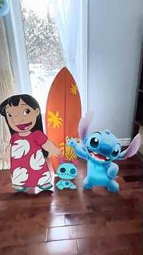 How to make Stitch and Lilo party decorations backdrop #diy #shorts