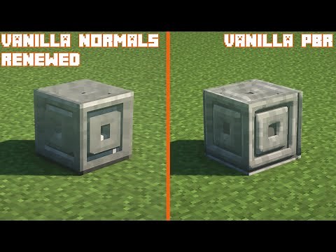 Vanilla Normals Renewed vs Vanilla PBR | Texture Comparison