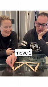 8.6K views · 438 reactions |  Challenge Time! Can you move just one to create 4 triangle? 樂 Did you solve it before I showed you? #BrainTeaser #PuzzleChallenge #MatchstickPuzzle #fyp #foryoupage #viral #prankwars #couplegoals #fypシ #hubby #goodtimes #marriedlife | Married Mischief | Facebook