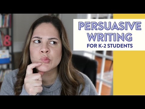 Persuasive Writing in grades K-2 | How to teach persuasive writing in primary grades