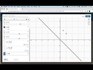 Desmos Computation Layer Lesson 5 Moveable Points for Line