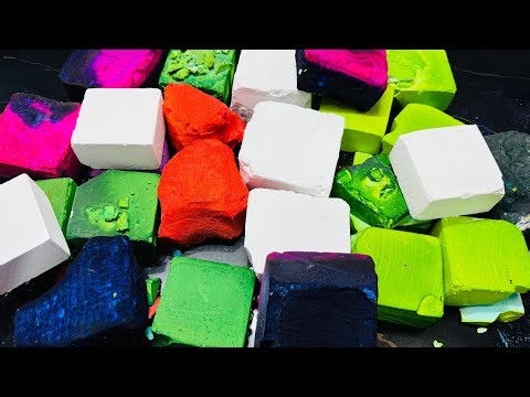 Unpolished With Juicy Jumbo 🌈 Crispy Dyed Chalk ASMR Crush