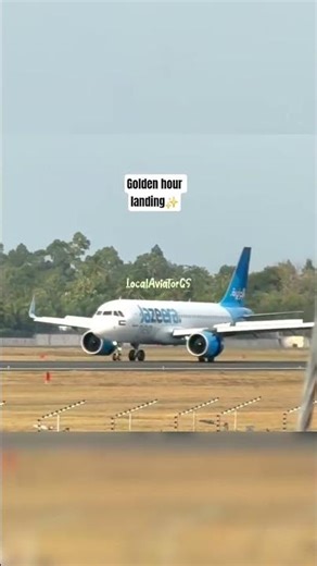Jazeera A320-neo 🔥✨️| Struct | #aviation #landing #a320 #goldenhour #fypシ゚ #subscribe