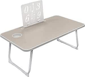 [28' x 16'] Extra Large Foldable Laptop Table for Bed, Floor Desk - Great for Eating, Study, Computer Use & Writing (Grey)
