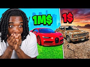 $1 to $1,000,000 Car vs COPS in GTA 5 RP