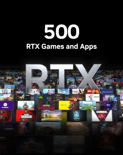 We'd love to congratulate NVIDIA GeForce RTX for now offering 500 games and applications enhanced with ray-tracing, DLSS, and other AI-Powered technologies! We're proud to continue to offer our RTX-powered NVIDIA GeForce graphics cards, and we're excited to see what's next! More info: https://www.nvidia.com/en-us/geforce/news/rtx500-celebration-dlss-ray-tracing-new-games-win-prizes/ | MSI Gaming
