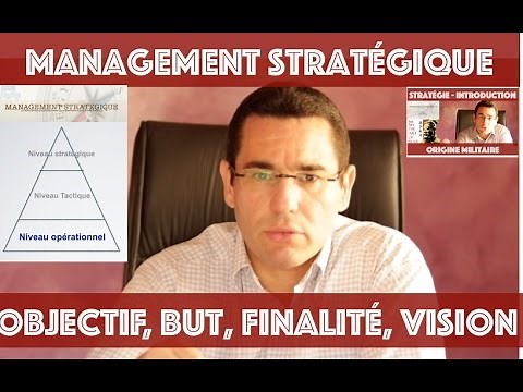 Management stratégique 4 : OBJECTIF, BUT, FINALIE et VISION