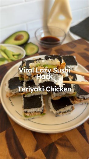 17K views · 13K reactions | What do they say about good things coming in three’s?  You asked we delivered, our viral sushi hack - Teriyaki Chicken Style. Sweet, flavourful and protein packed. Don’t worry, you can thank us later  Head to the link in bio for recipe deets  Want more recipes like this? 來 Download the equ app and get access to over 9,000+ macro-friendly recipes. Head to joinequ.com and join the community today.  | Equ | Facebook