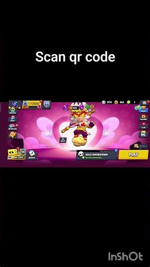 scan qr code to get new free pin #brawlstars #sirius brawler #brawltalk