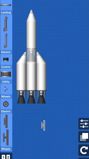 Rocket Building 🚀 Design & Launch Test | Spaceflight Simulator #shorts #sfs