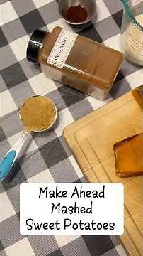 The perfect make ahead Mashed Sweet Potatoes! Can be heated in a crockpot or in the oven!