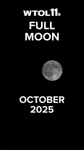 October's full moon lights up the night sky