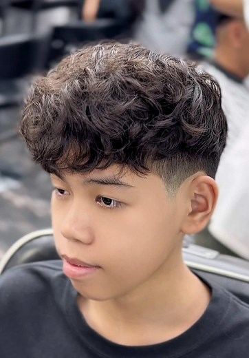 Wave Perm: Two Block Haircuts for Men in Palembang