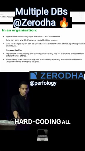 Zerodha Multiple DBs #perfology #postgres #dungbeetle #zerodha