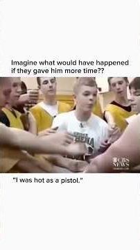 "I was hot as a pistol." #shorts