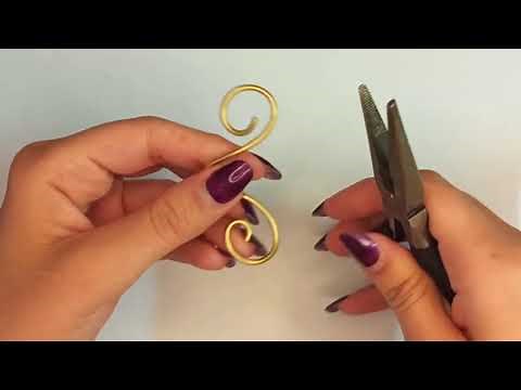 DIY easy wire hair clip - how to make hair accessory