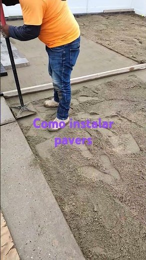 como instalar pavers