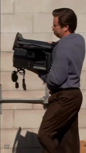 Ron Swanson Throws Computer in Trash Meme