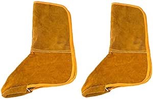 Leather Welding Spats, Welding Shoes Covers, Fire Resistant Boot Protectors, Heat and Abrasion Resistant Boot Safety Protection Covers, Welding Gaiters, Tool Gifts for Men Dad