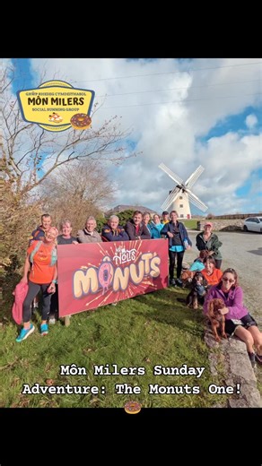 Thanks to all at Melin Llynon for a fabulous end to our Sunday morning adventure this week. It's amazing what people will do for a Monut! 🍩🥰 | Mon Milers