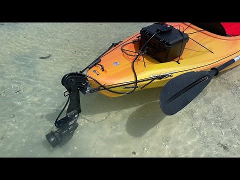 Electric Motor For Kayak. Turn $249 Kayak from Walmart into Electric Powered Fishing Kayak.