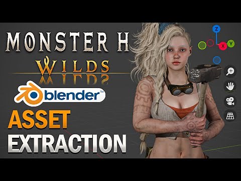 Monster Hunter Wilds Modding Guide – Extract & Edit Character Models in Blender