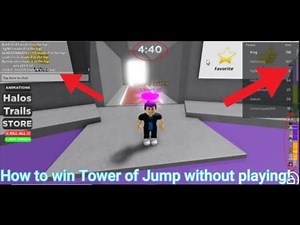 How to win Tower of Jump without playing | Win glitch 🤣 | Roblox | All in One