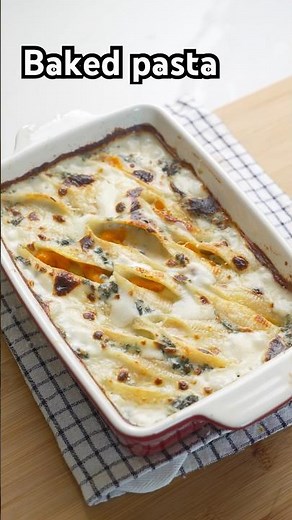 Baked stuffed shells with pumpkin and Gorgonzola cheese 🤌